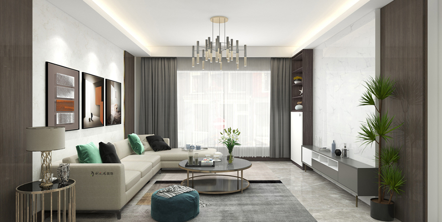 王府壹號(hào)134㎡現(xiàn)代輕奢風(fēng)格裝修效果圖