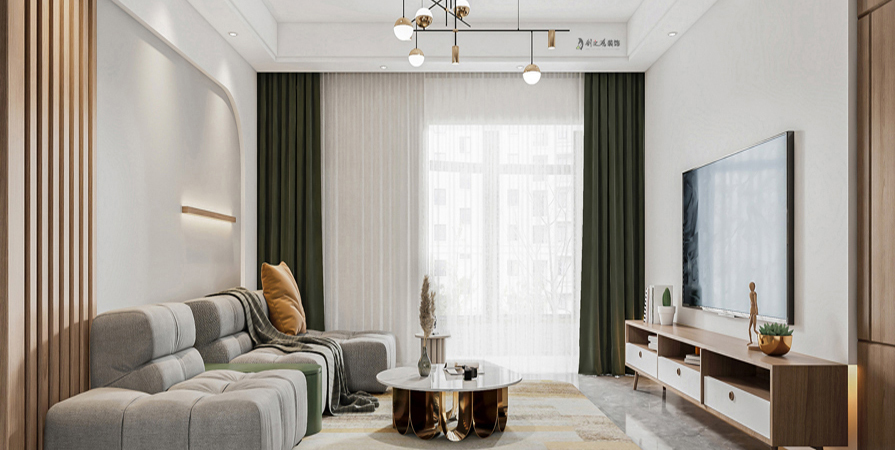 楓樺園104㎡簡(jiǎn)約北歐風(fēng)格裝修效果圖