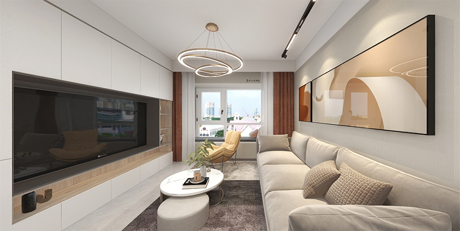 保利云禧88㎡現(xiàn)代簡(jiǎn)約風(fēng)格裝修效果圖