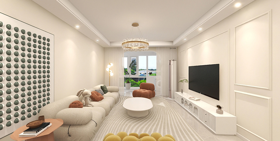 靜德花園125㎡現(xiàn)代簡約風(fēng)格效果圖