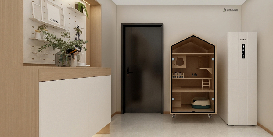 天和麗苑82㎡極簡(jiǎn)奶油風(fēng)格裝修效果圖