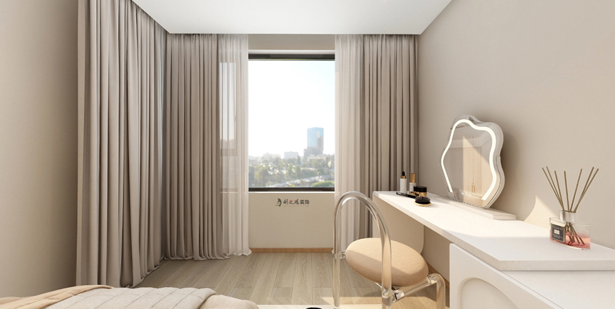 天和麗苑82㎡極簡(jiǎn)奶油風(fēng)格裝修效果圖