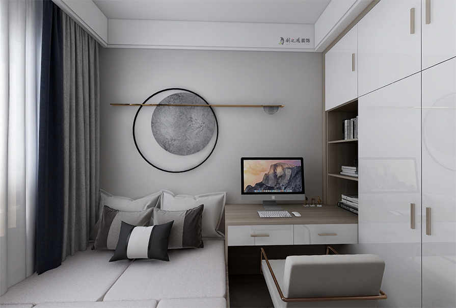 創(chuàng)之鴻裝飾書(shū)房裝修效果圖