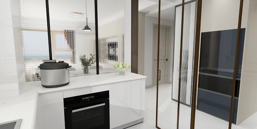 萬科翡翠大道77㎡現(xiàn)代簡(jiǎn)約風(fēng)格裝修效果圖