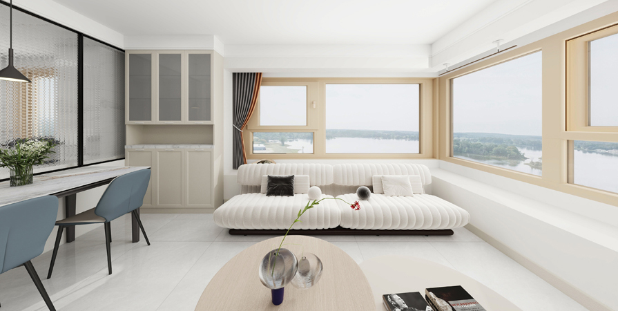 萬科翡翠大道77㎡現(xiàn)代簡(jiǎn)約風(fēng)格裝修效果圖