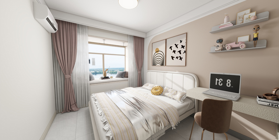 萬科翡翠大道77㎡現(xiàn)代簡(jiǎn)約風(fēng)格裝修效果圖