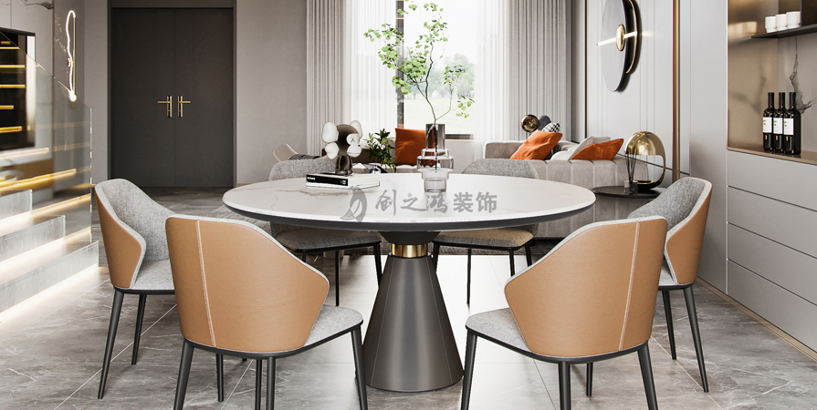 紫玉園185㎡現(xiàn)代輕奢風格裝修效果圖