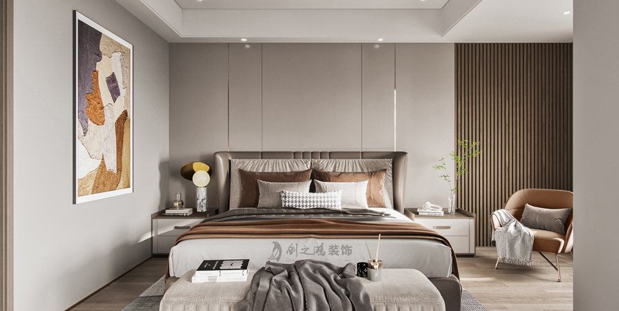 紫玉園185㎡現(xiàn)代輕奢風格裝修效果圖