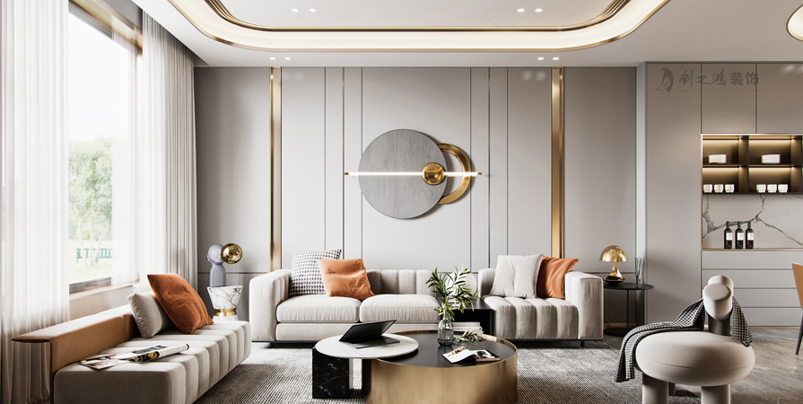 紫玉園185㎡現(xiàn)代輕奢風格裝修效果圖