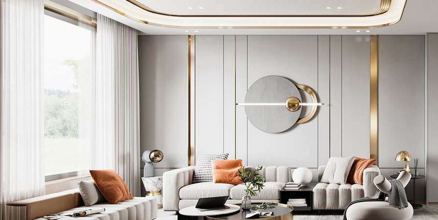 紫玉園185㎡現(xiàn)代輕奢風格裝修效果圖