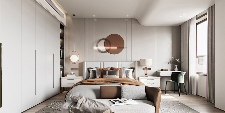 紫玉園185㎡現(xiàn)代輕奢風格裝修效果圖