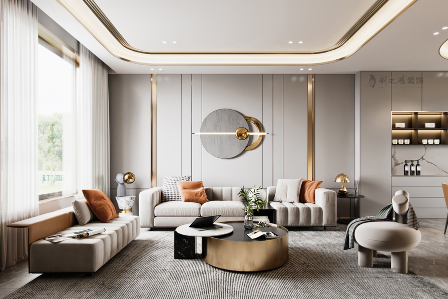 創(chuàng)之鴻裝飾客廳裝修效果圖