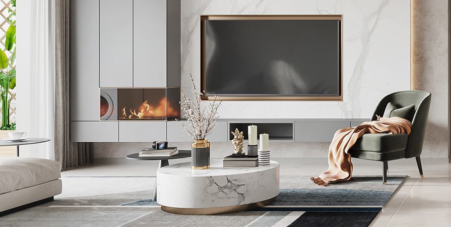 保利拾光年95㎡三居室現(xiàn)代簡約風格裝修案例