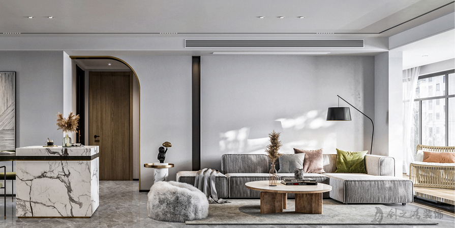 九和府120㎡三居室現(xiàn)代簡約風(fēng)格裝修案例