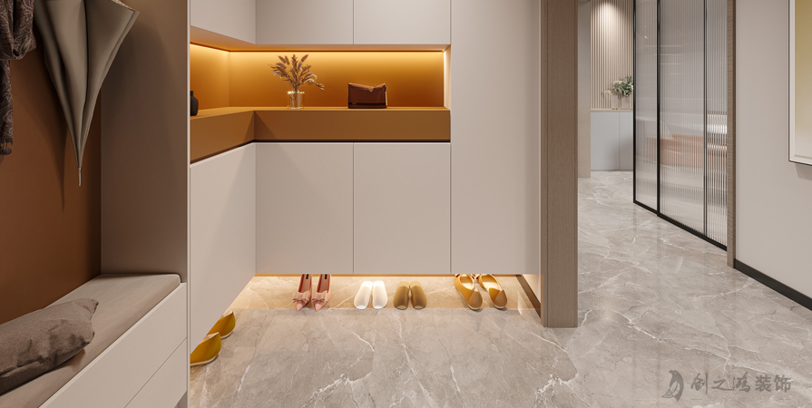 萬科西廬學韻園94㎡現(xiàn)代極簡風格三居室裝修案例