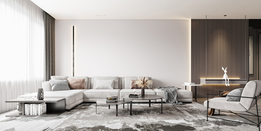 西派國(guó)印110㎡現(xiàn)代簡(jiǎn)約風(fēng)格三居室裝修案例