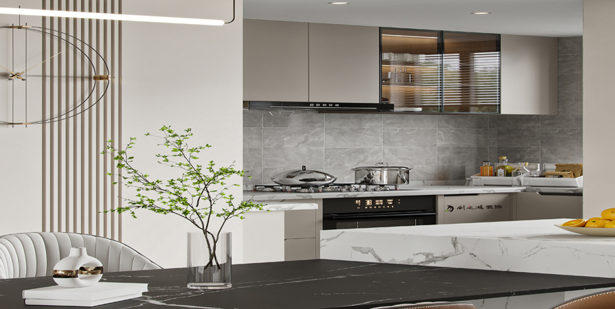 復興門家園136㎡現(xiàn)代輕奢風格三居室裝修案例