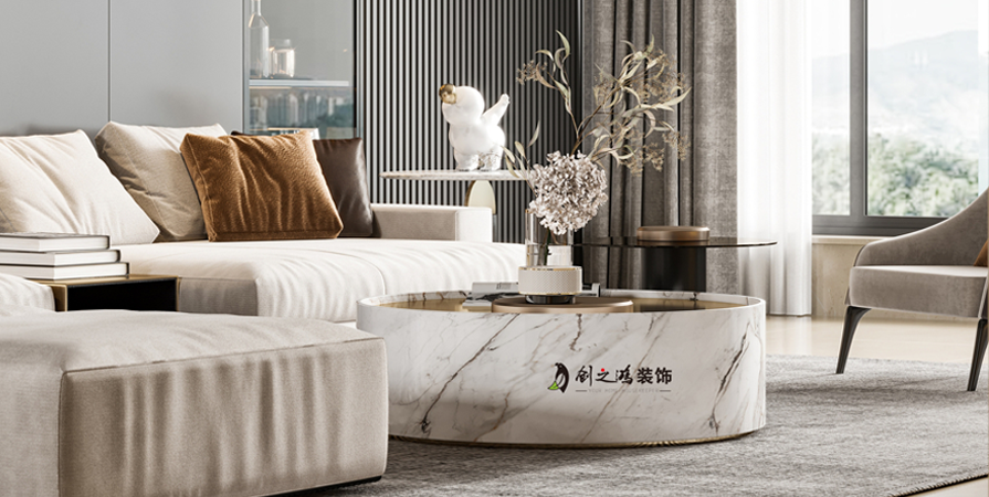 南開(kāi)宸院132㎡輕奢風(fēng)格三居室裝修案例