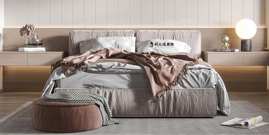 南開(kāi)宸院132㎡輕奢風(fēng)格三居室裝修案例