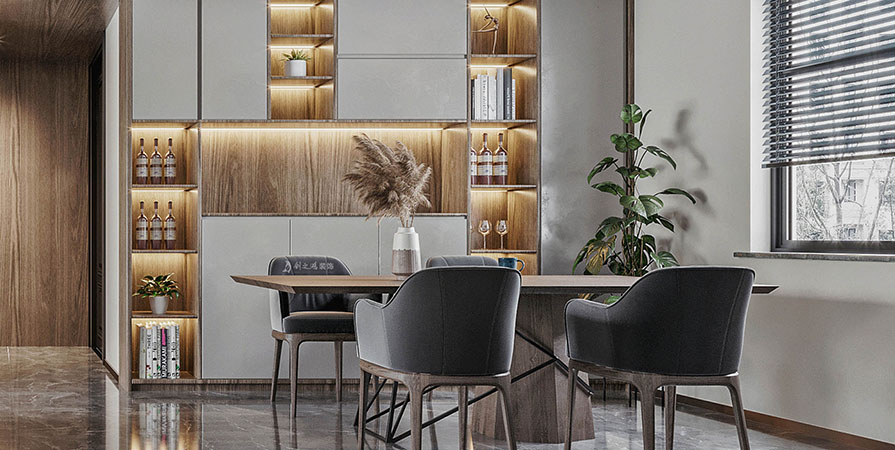 金地藝城華府150㎡現(xiàn)代簡(jiǎn)約風(fēng)格四居室裝修案例