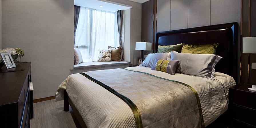 中儲城邦108㎡現(xiàn)代輕奢風格三居室裝修案例