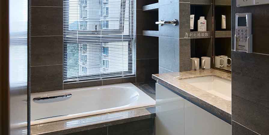 中儲城邦108㎡現(xiàn)代輕奢風格三居室裝修案例