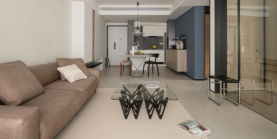 中?！ぷ蟀对淳?9㎡現(xiàn)代簡約風格三居室裝修案例