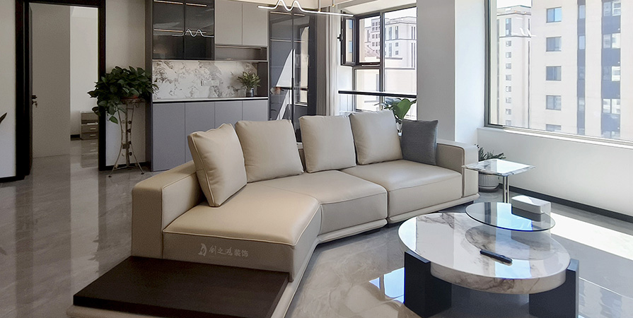 上東金茂悅140㎡現(xiàn)代簡約風格三居室實景案例