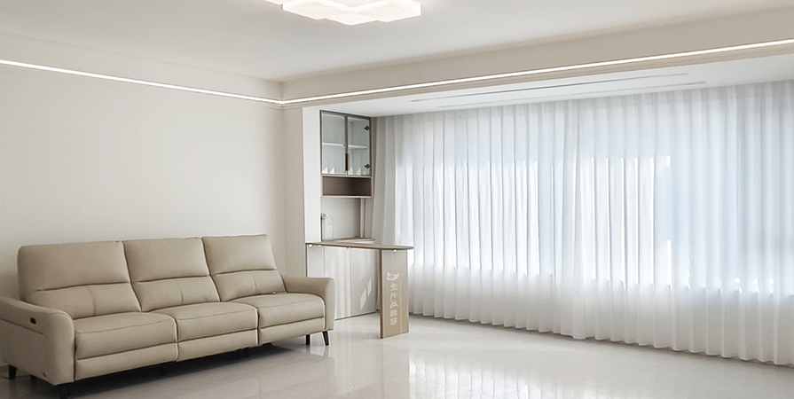 花語天著118㎡現(xiàn)代簡約風(fēng)格三居室實(shí)景案例