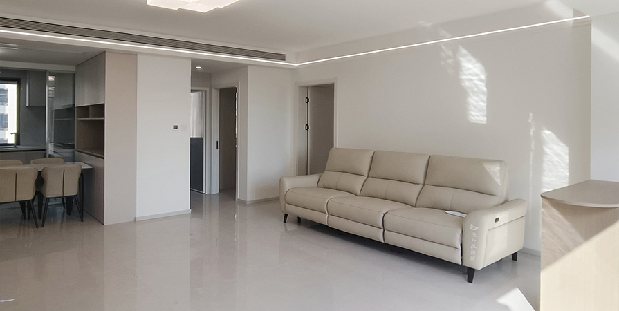 花語天著118㎡現(xiàn)代簡約風(fēng)格三居室實(shí)景案例