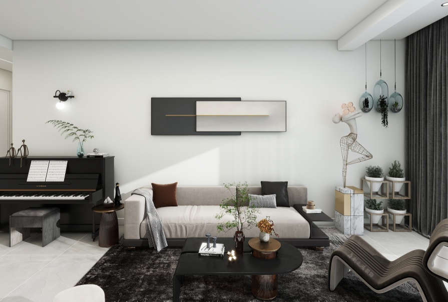 中?！ぷ蟀对淳?05㎡現(xiàn)代風(fēng)格三居室裝修案例