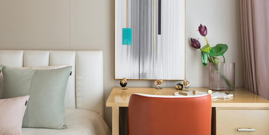 鵬飛南開學(xué)苑127㎡新中式風(fēng)格三居室裝修案例