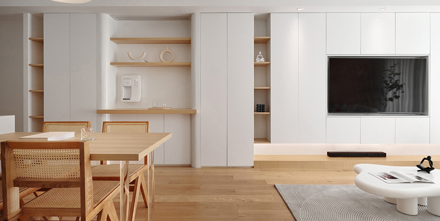 鵬飛·南開學(xué)苑78㎡原木風(fēng)格兩居室裝修案例