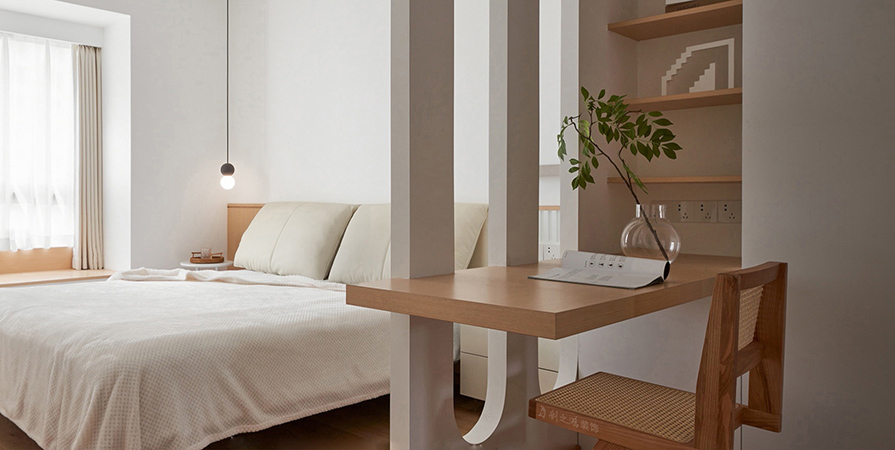 鵬飛·南開學(xué)苑78㎡原木風(fēng)格兩居室裝修案例