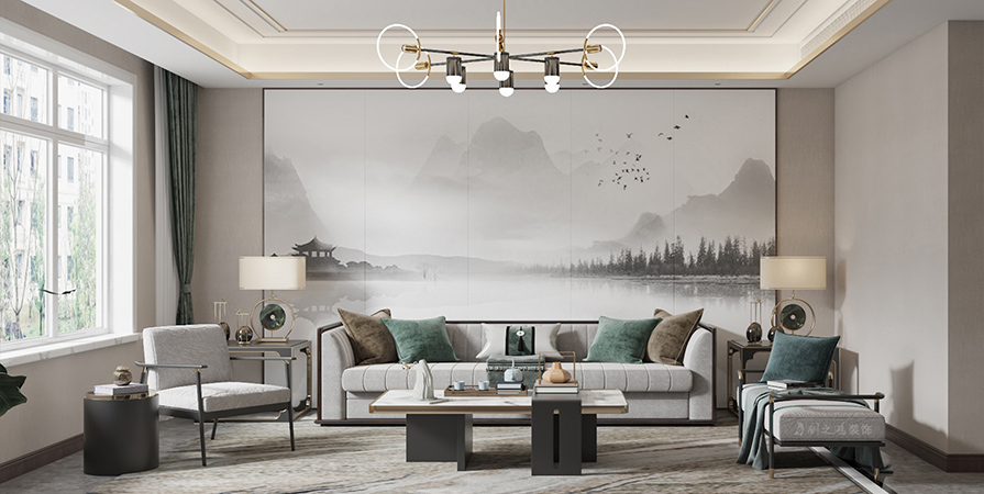 合盈園124㎡新中式風(fēng)格三居室原創(chuàng)案例