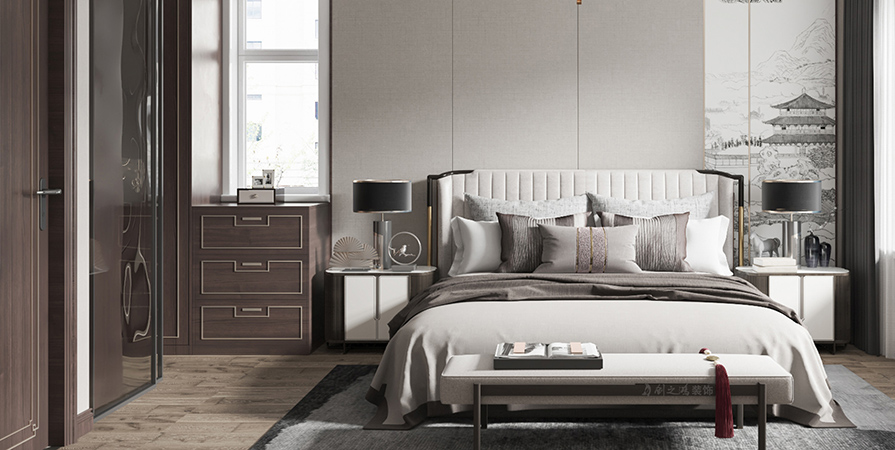 合盈園124㎡新中式風(fēng)格三居室原創(chuàng)案例