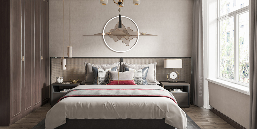 合盈園124㎡新中式風(fēng)格三居室原創(chuàng)案例