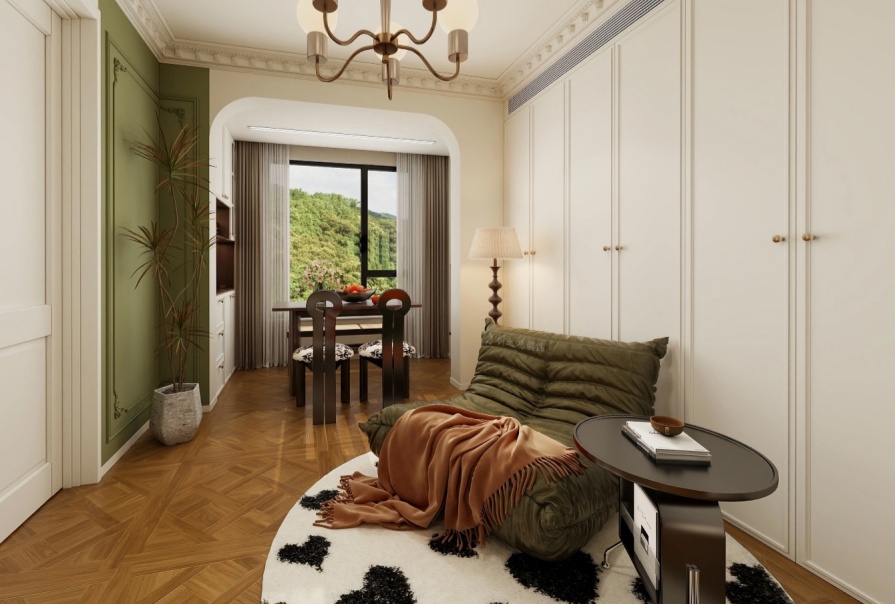 雅湖里91㎡法式風(fēng)格兩居室原創(chuàng)案例