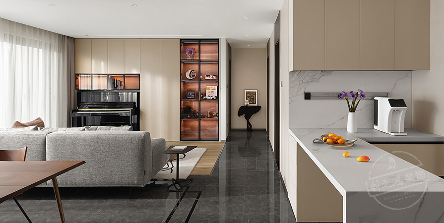 鵬飛南開學(xué)苑112㎡現(xiàn)代風(fēng)格四居室裝修案例