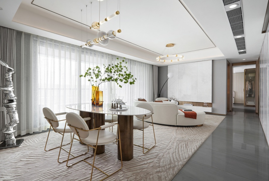 創(chuàng)意之城·蘭園143㎡輕奢風(fēng)格三居室裝修案例