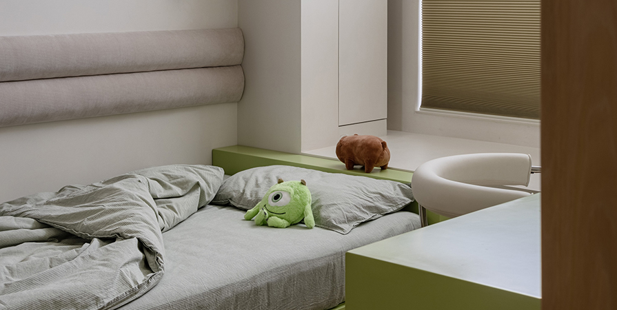 天拖秋澤園135㎡奶油風(fēng)格三居室裝修案例