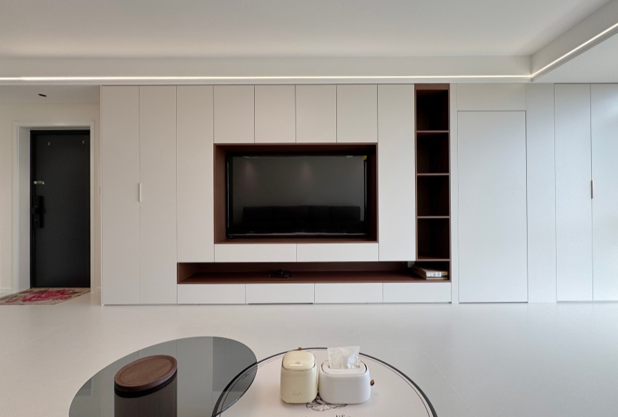 陽光100西園123㎡現(xiàn)代風(fēng)格三居室實(shí)景案例