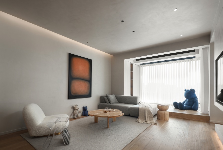 雅湖里91㎡混搭風(fēng)格兩居室裝修案例