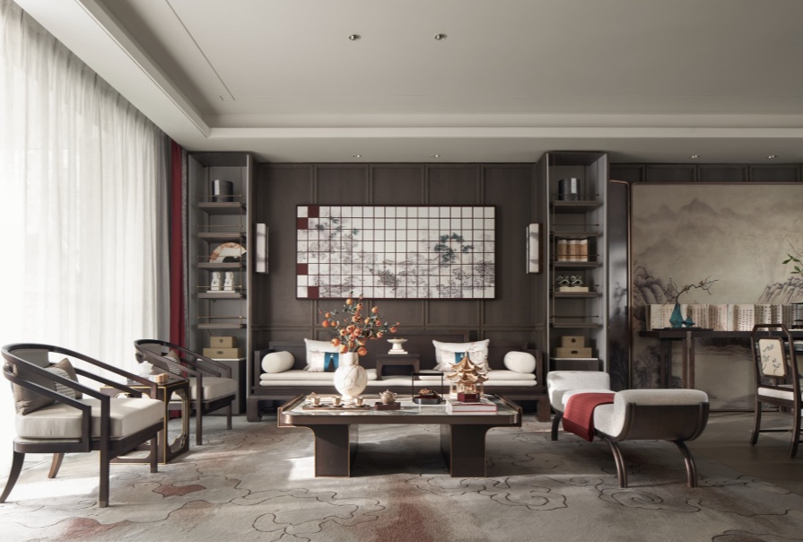 桂語映月105㎡宋氏美學(xué)三居室裝修案例