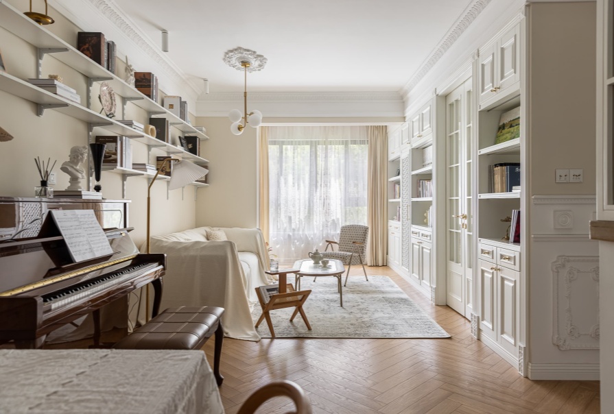 中儲(chǔ)城邦90㎡法式風(fēng)格兩居室裝修案例