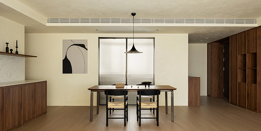 中車(chē)·中環(huán)學(xué)府122㎡中古風(fēng)格三居室裝修案例