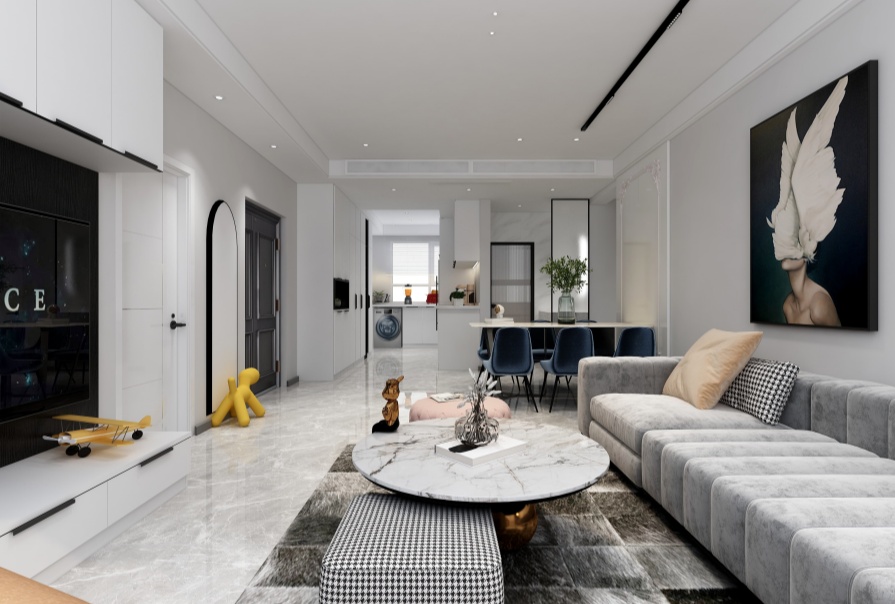 諾德中心140㎡混搭風格三居室原創(chuàng)案例