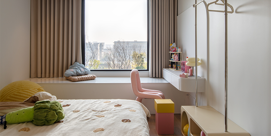 梅江和悅143㎡奶油風(fēng)格三居室裝修案例