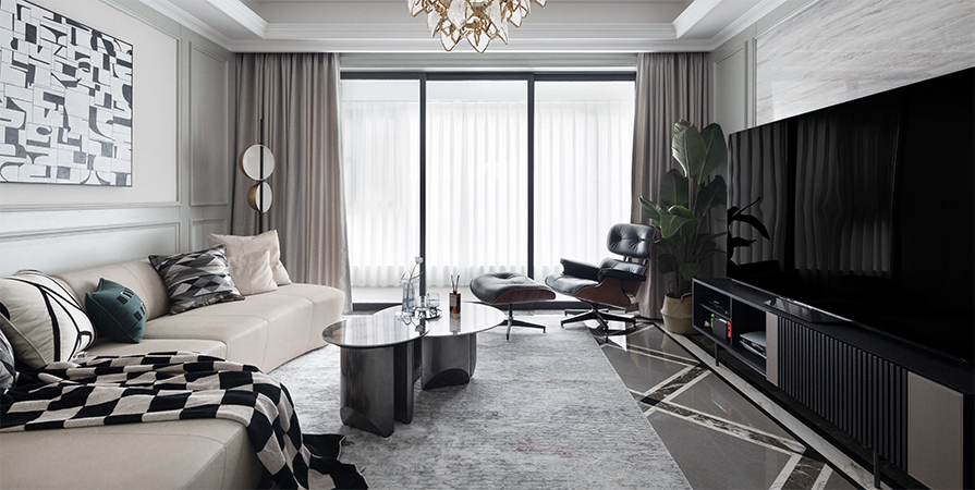 新城·長(zhǎng)風(fēng)雅著125㎡法式風(fēng)格三居室原創(chuàng)案例