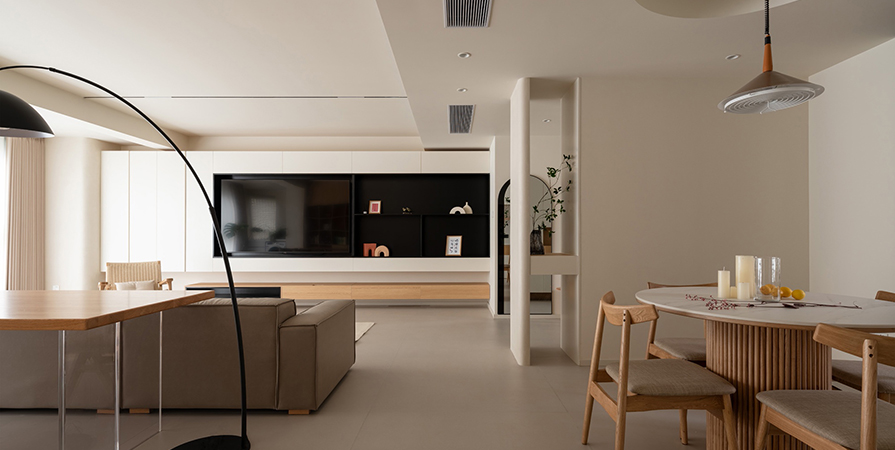 創(chuàng)意之城·蘭園133㎡原木風格三居室裝修案例